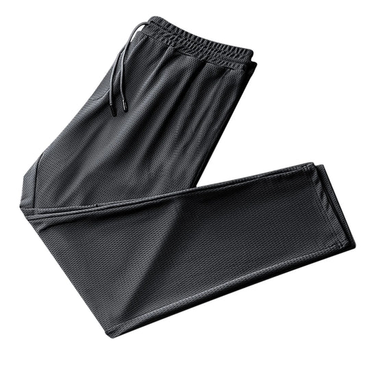 Long Pants for Men Men Ice Silk Fitness Running Stretch Yoga Pant Soft Mens Cotton Yoga Sweatpants Black Lac2036