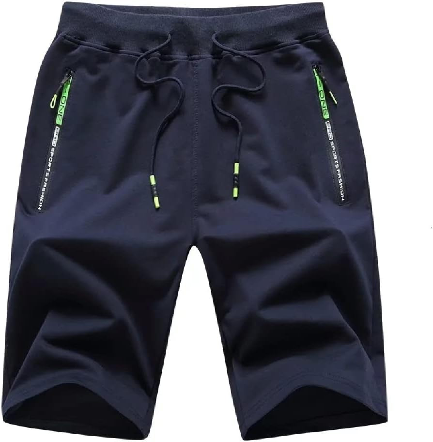 Mens Athletic Shorts with Zip Pockets