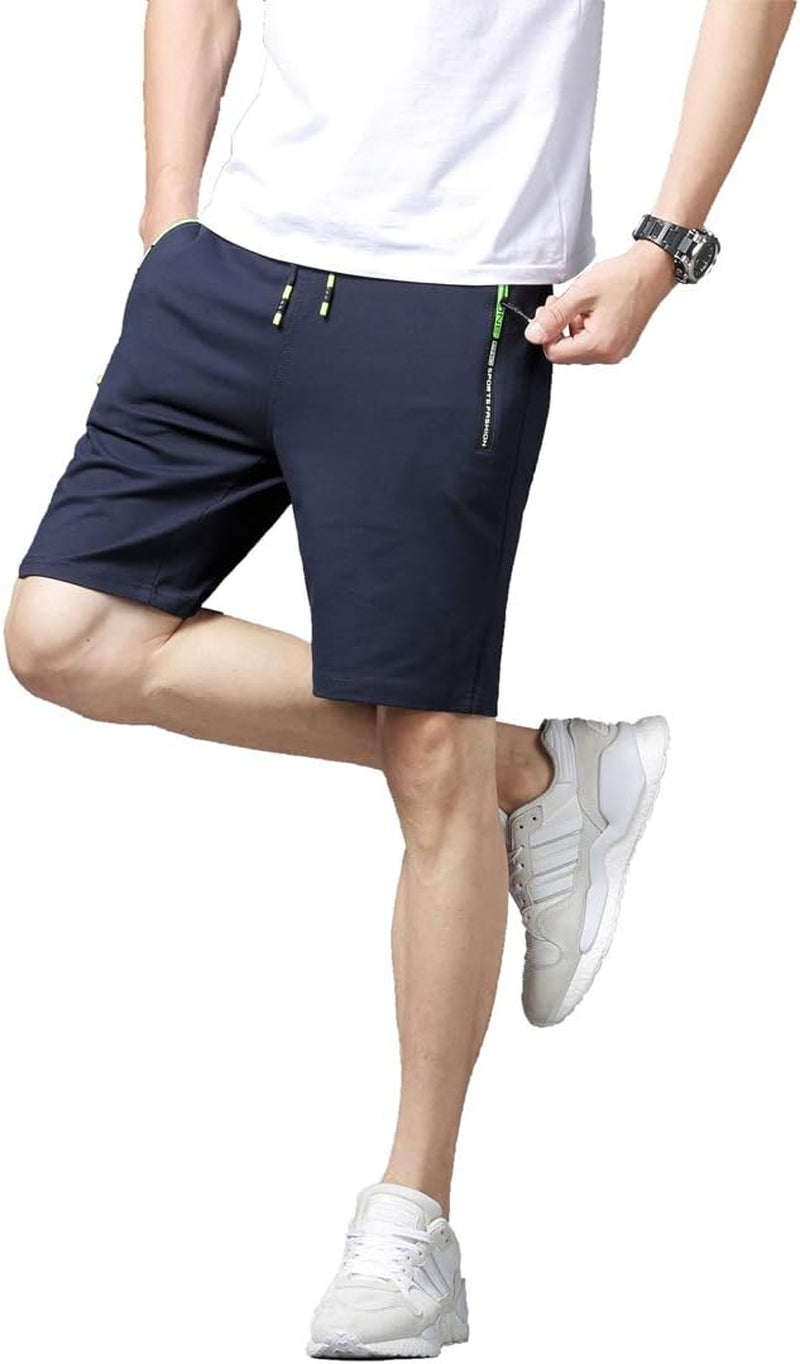 Mens Athletic Shorts with Zip Pockets