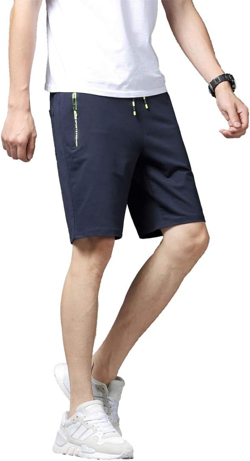 Mens Athletic Shorts with Zip Pockets